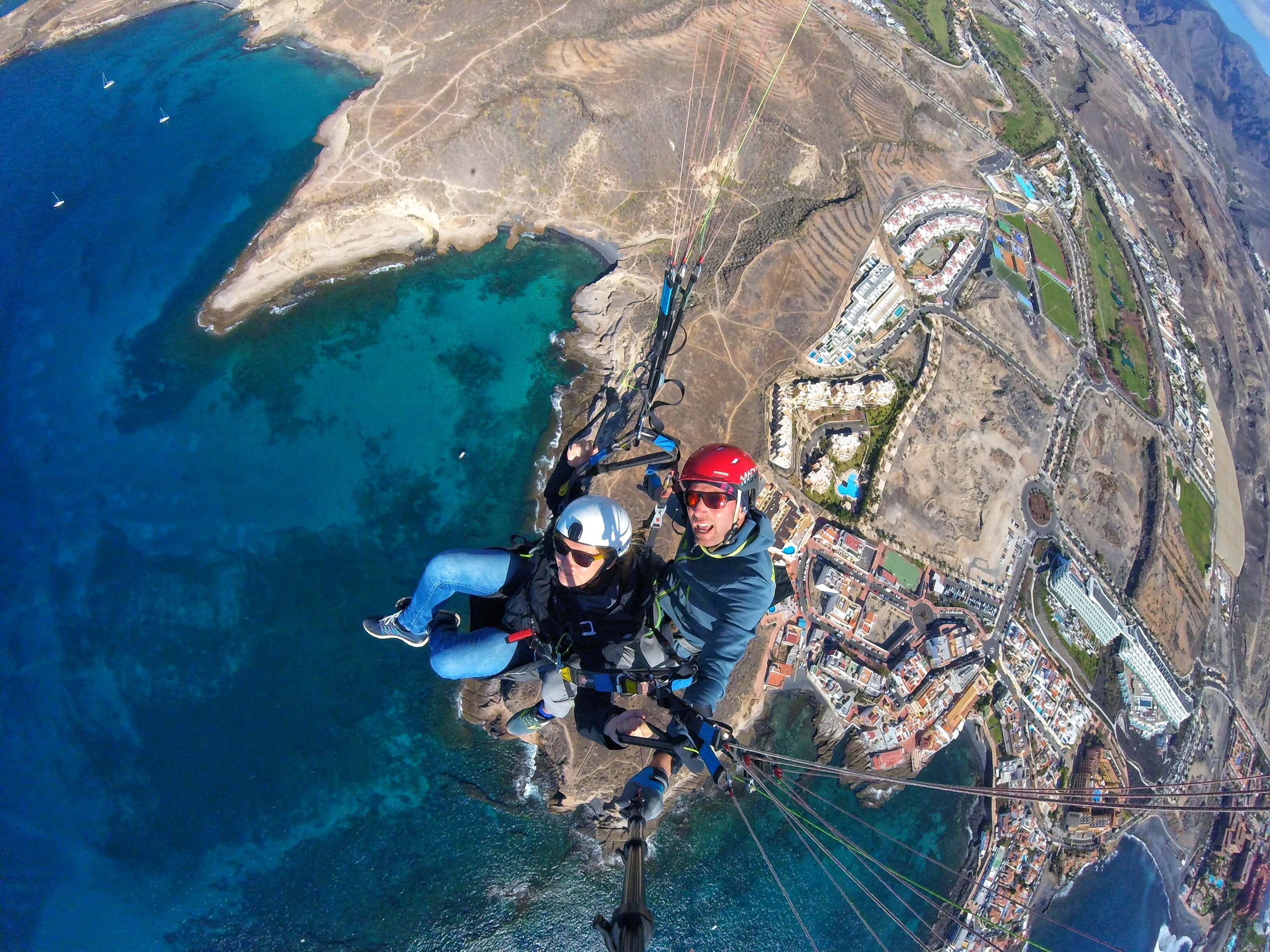 parapente vuelo tenerife sur, teide, masca, los gigantes