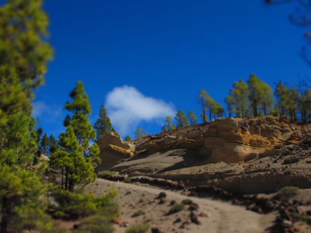 Paysage lunaire de vilaflor à Tenerife